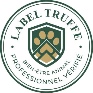 Logo certification Label Truffe - Éducateur canin comportementaliste bien-être animal dans le Cotentin